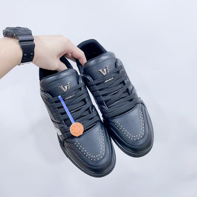 TRAINER SNEAKER IN BLACK CALFSKIN