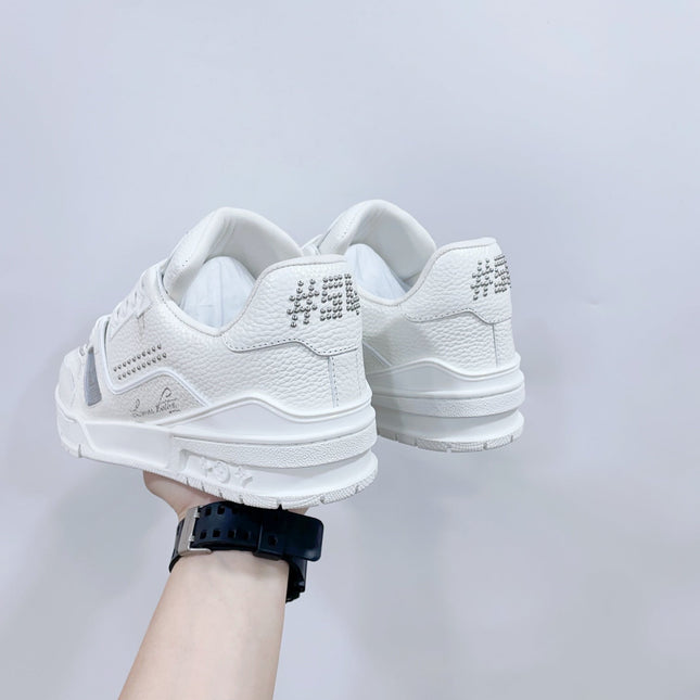 TRAINER SNEAKER IN WHITE CALFSKIN