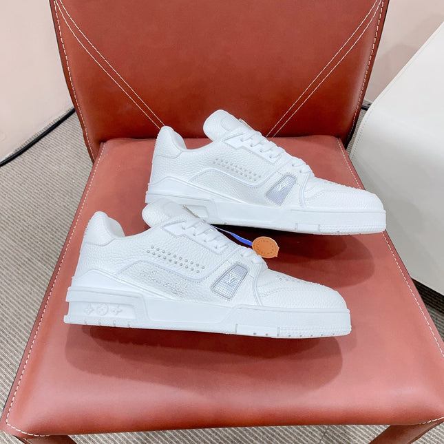 TRAINER SNEAKER IN WHITE CALFSKIN