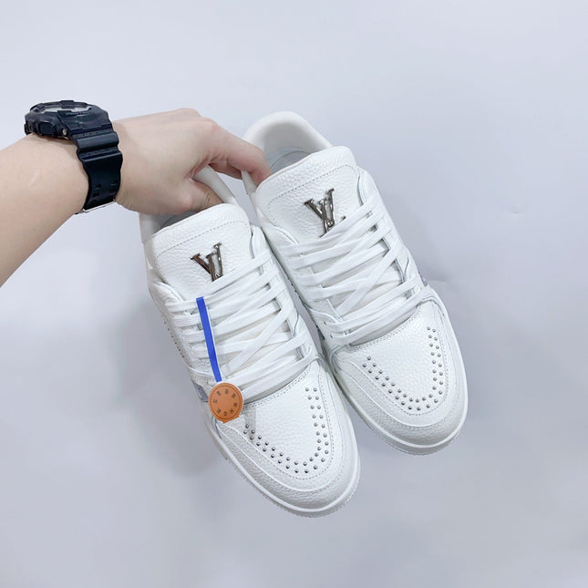 TRAINER SNEAKER IN WHITE CALFSKIN
