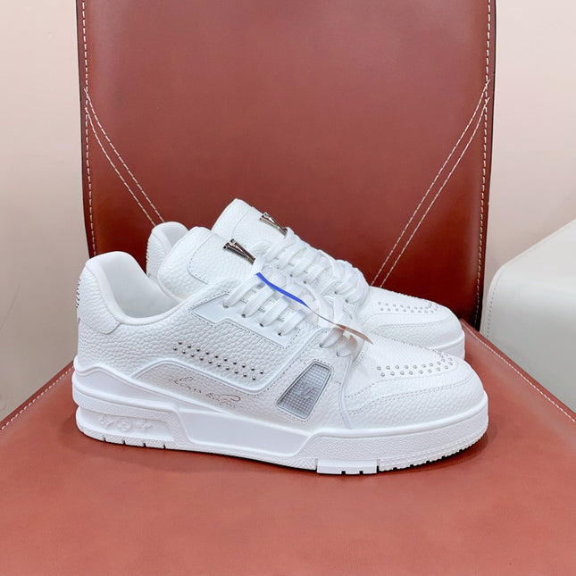 TRAINER SNEAKER IN WHITE CALFSKIN