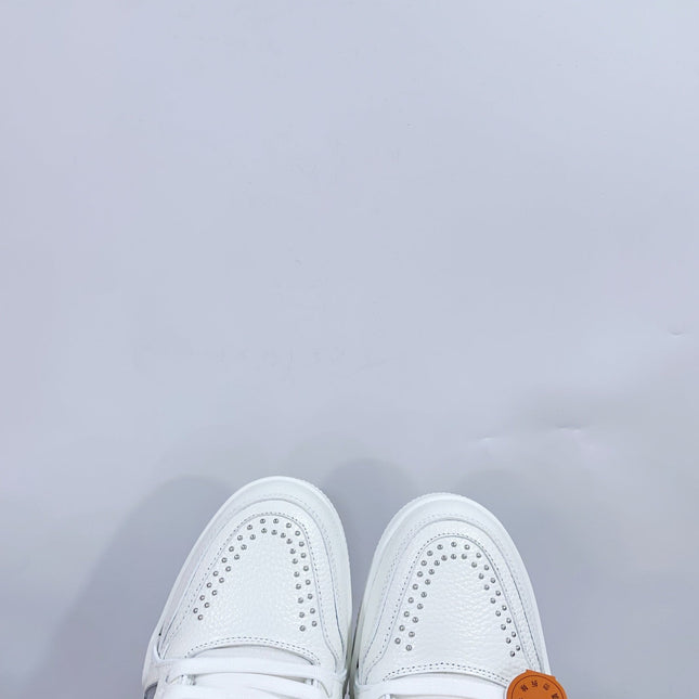 TRAINER SNEAKER IN WHITE CALFSKIN