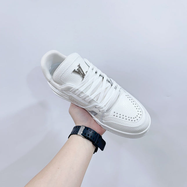 TRAINER SNEAKER IN WHITE CALFSKIN
