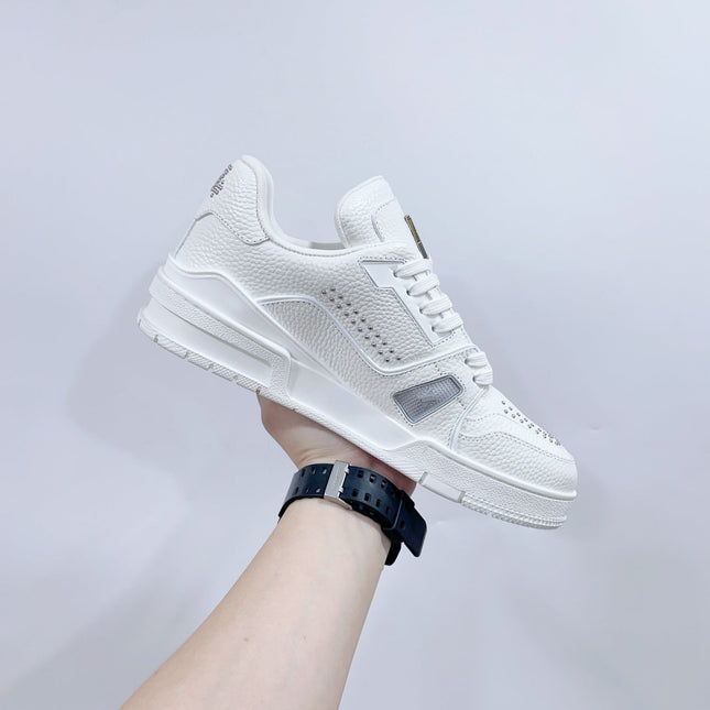 TRAINER SNEAKER IN WHITE CALFSKIN