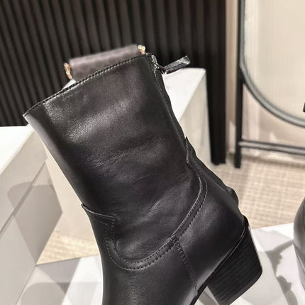 CELINE 25S CHELSEA BOOTS CLASSIC 45MM IN BLACK CALFSKIN