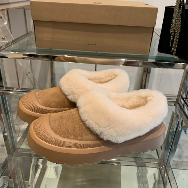 SNOW BOOT IN CIDER BROWN SUEDE AND CALFSKIN