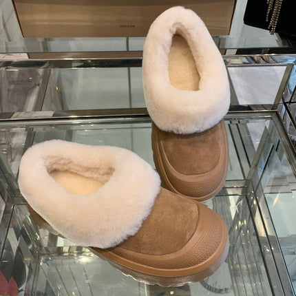 SNOW BOOT IN CIDER BROWN SUEDE AND CALFSKIN