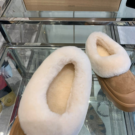 SNOW BOOT IN CIDER BROWN SUEDE AND CALFSKIN
