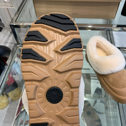 SNOW BOOT IN CIDER BROWN SUEDE AND CALFSKIN