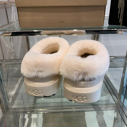 SNOW BOOT IN DESERT BROWN SUEDE AND WHITE CALFSKIN