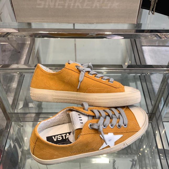 V-STAR LTD SNEAKERS IN MARIGOLD SUEDE WHITE STAR