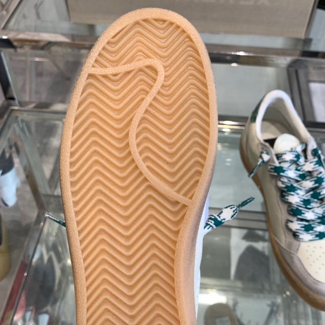 BALL STAR SNEAKERS GREEN CROCODILE EMBOSSED LEATHER STAR