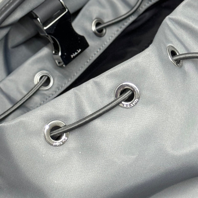 TRIANGLE LOGO BACKPACK 42 IN RHINO GRAY RE-NYLON