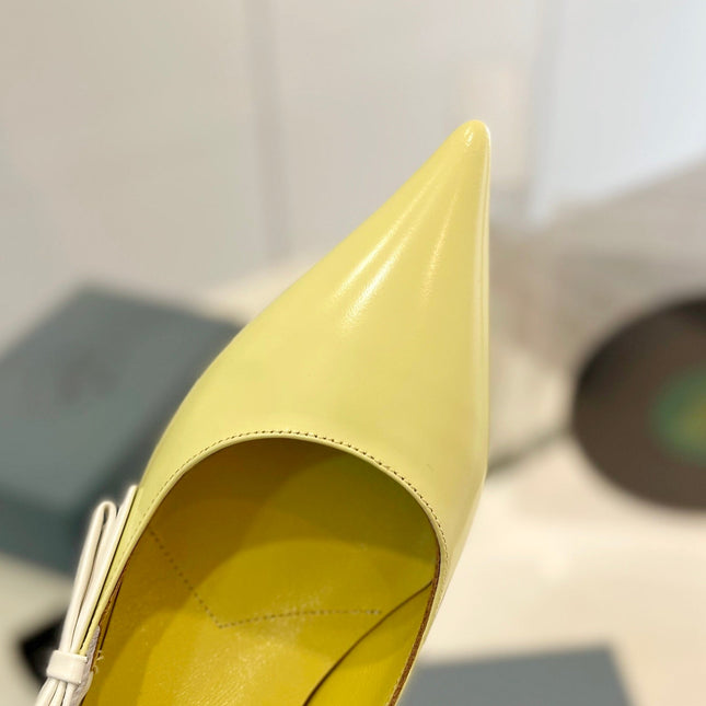 Pra Pump 45 Square Sole Vanilla White Patent Leather