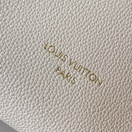 LV 25S LOW KEY HOBO BAG 28 CM IN CREAM WHITE CALFSKIN