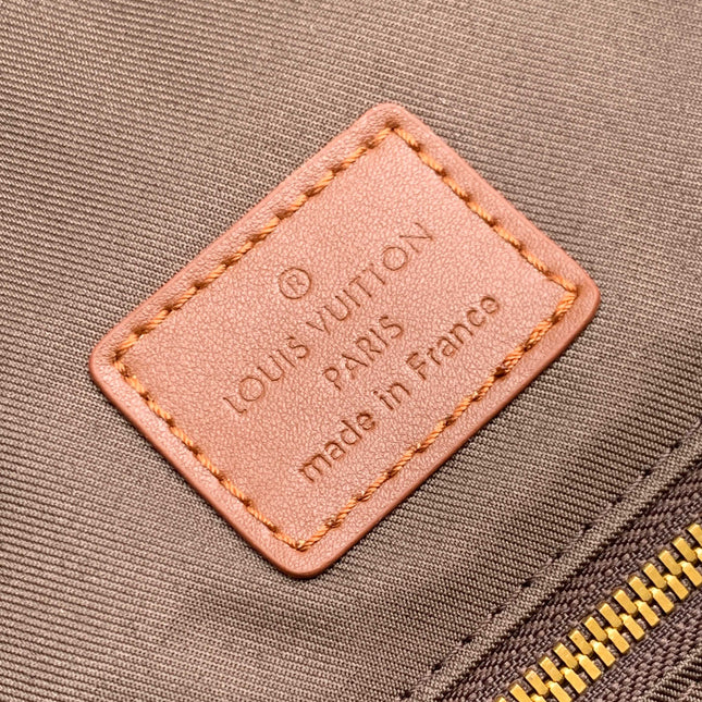 LV 25S CHRISTOPHER BACKPACK 48 IN DARK BROWN CALFSKIN GOLD HARDWARE