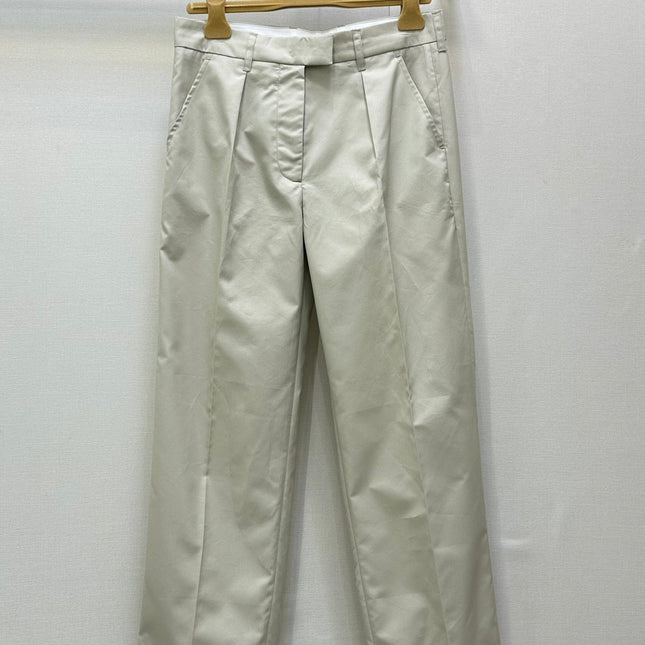 MIUMIU HIGH-WAISTED WIDE-LEG PANTS STYLE 52