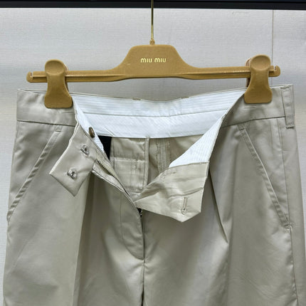 MIUMIU HIGH-WAISTED WIDE-LEG PANTS STYLE 52