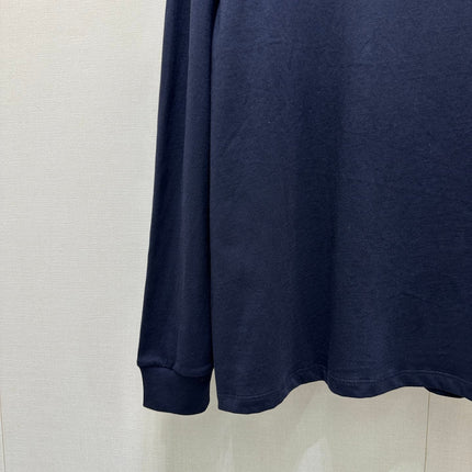 MIUMIU LONG-SLEEVE CREW NECK T-SHIRT STYLE 58