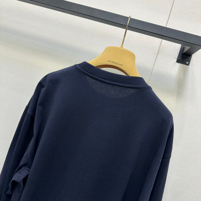 MIUMIU LONG-SLEEVE CREW NECK T-SHIRT STYLE 58