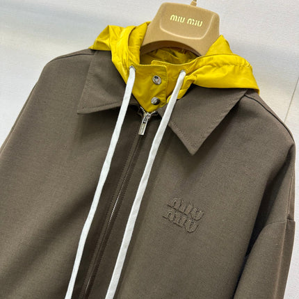 MIUMIU HOODED BLAZER STYLE 55