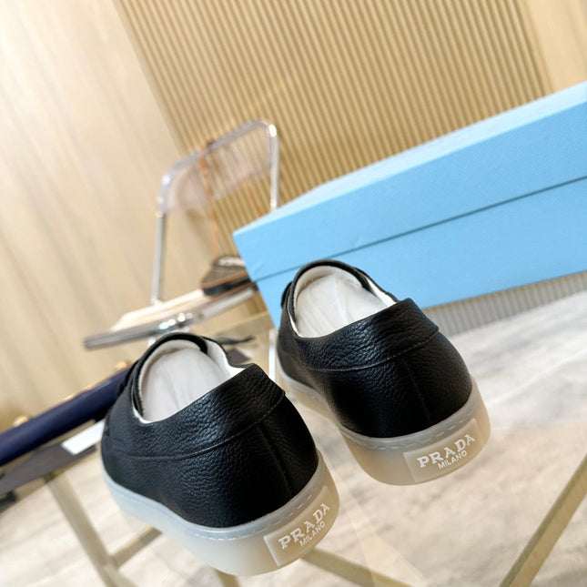 PRA LACE-UP SHOES BLACK CALFSKIN
