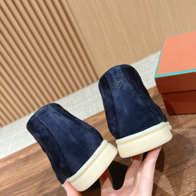 LP OPEN WALK LOAFERS NAVY SUEDE
