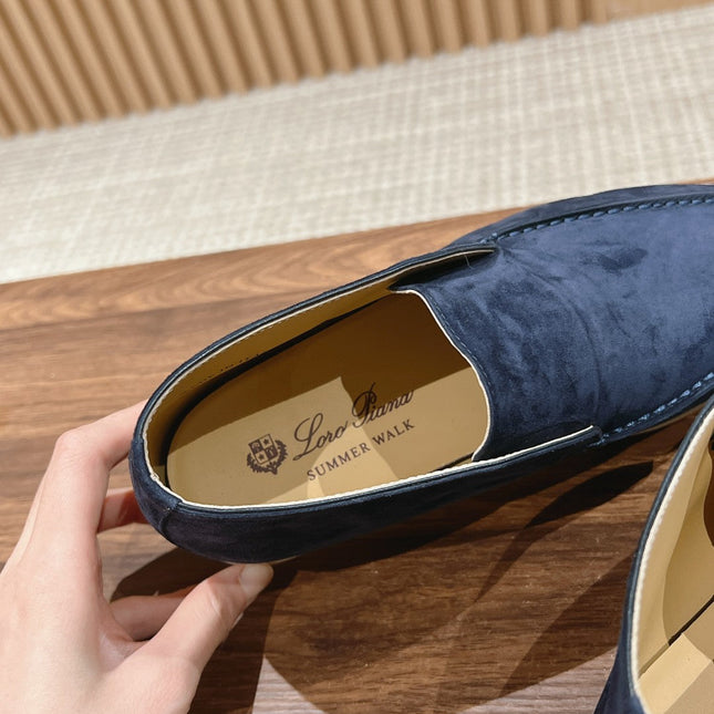 LP OPEN WALK LOAFERS NAVY SUEDE