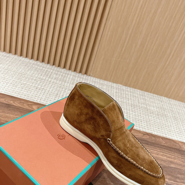 LP OPEN WALK LOAFERS SEPIA SUEDE