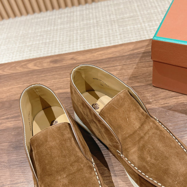 LP OPEN WALK LOAFERS SEPIA SUEDE