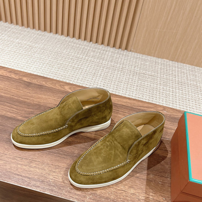 LP OPEN WALK LOAFERS BRIGHT OLIVE SUEDE