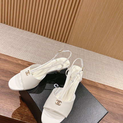 high heel 70 sandals white patent calfskin