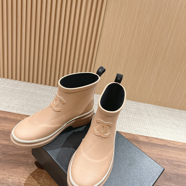 CC RAIN BOOTS BEIGE CREAM TPU