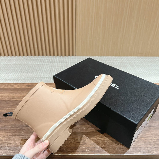 CC RAIN BOOTS BEIGE CREAM TPU