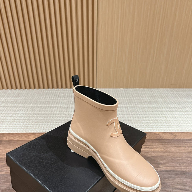 CC RAIN BOOTS BEIGE CREAM TPU