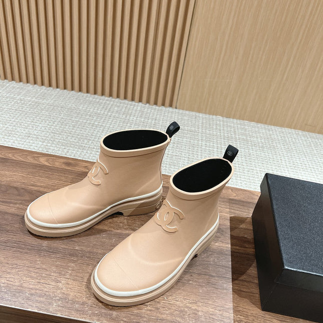 CC RAIN BOOTS BEIGE CREAM TPU