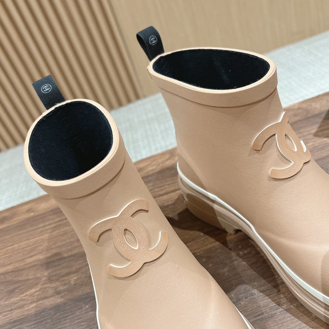 CC RAIN BOOTS BEIGE CREAM TPU