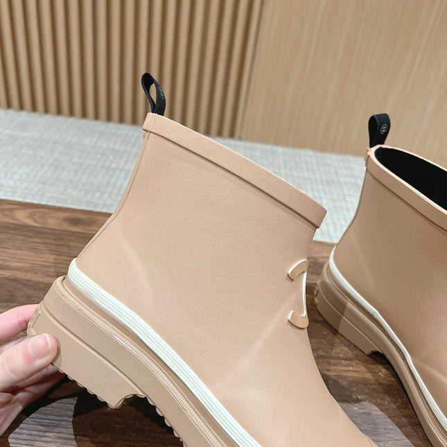 CC RAIN BOOTS BEIGE CREAM TPU