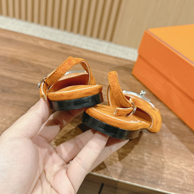 Innocente Slingback Suede Goatskin Orange