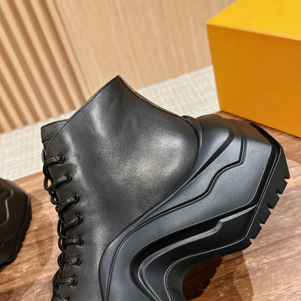 LV WOMEN CHELSEA BOOT IN BLACK MONOGRAM CALFSKIN