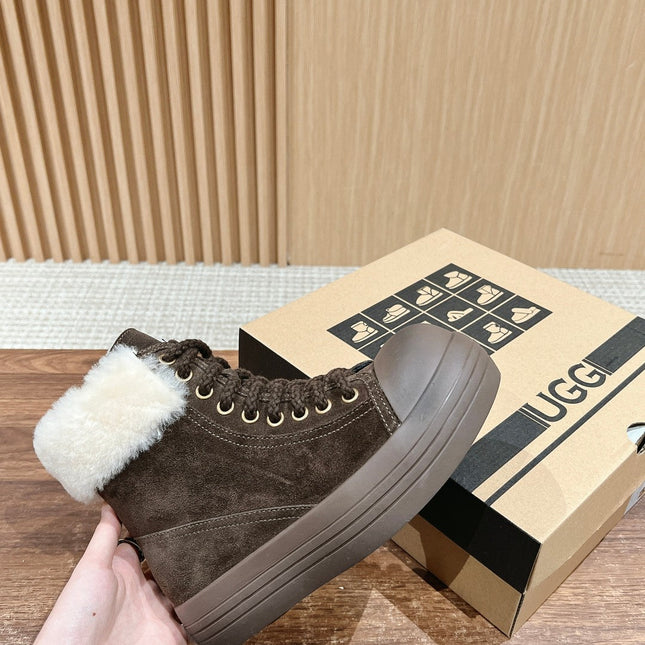 ANKLE BOOTS IN CHOCOLATE BROWN SUEDE AND CALFSKIN