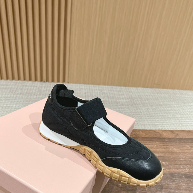 BALLET SHOES IN BLACK LAMBSKIN AND FABRIC ANTI-SLIP RUBBER SOLE