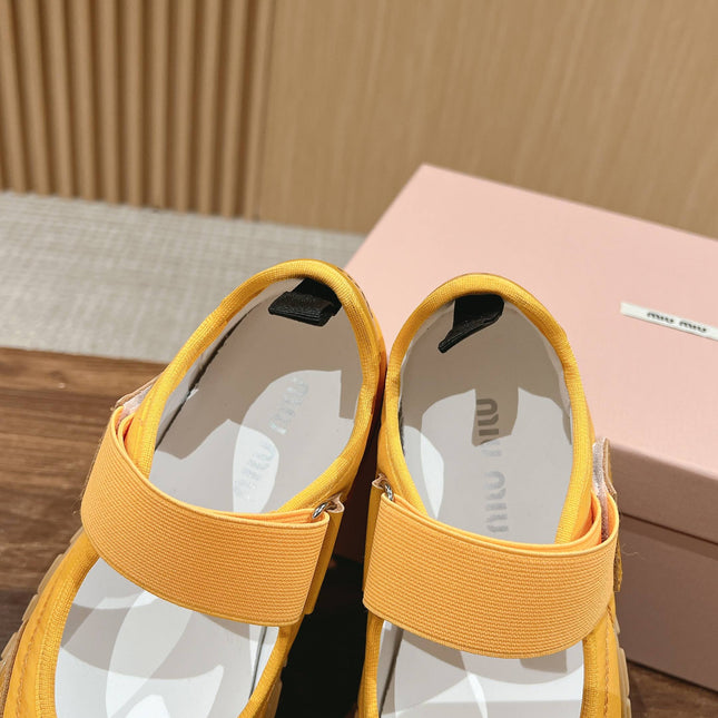 BALLET SHOES IN YELLOW LAMBSKIN AND FABRIC ANTI-SLIP RUBBER SOLE