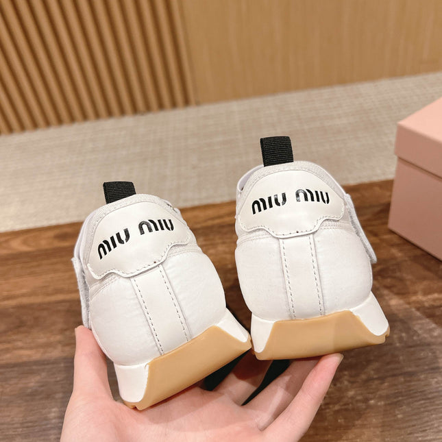 BALLET SHOES IN WHITE LAMBSKIN AND FABRIC ANTI-SLIP RUBBER SOLE