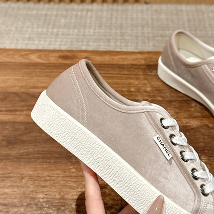 CONVERSE SNEAKER IN KHAKI BROWN VELVET