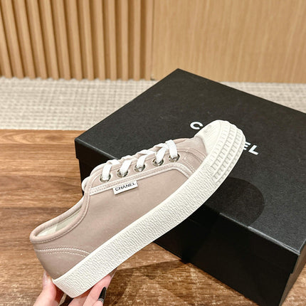 CONVERSE SNEAKER IN KHAKI BROWN VELVET