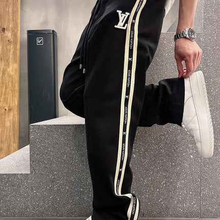 LV SWEATPANTS BLACK COTTON 239584