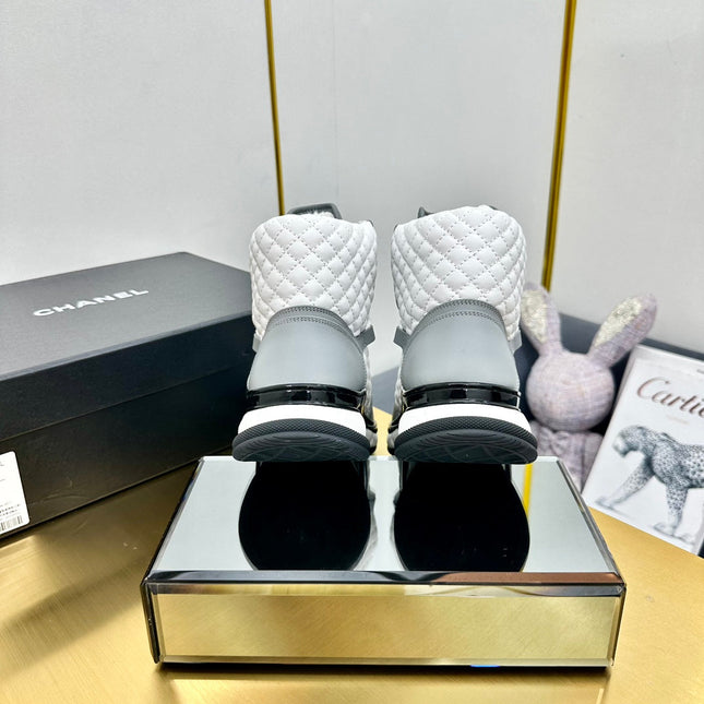 ATHLETIC SHOES IN WHITE MIX ASH GRAY CALFSKIN