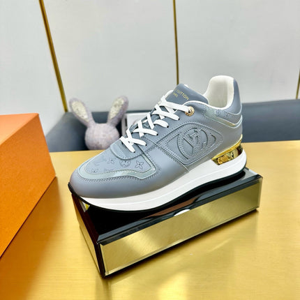 NEO RUN AWAY SNEAKER IN SHARK GRAY CALFSKIN
