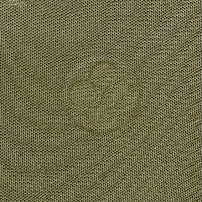 LV POLO SHIRT IN ARMY GREEN MESH BEADED COTTON FABRIC 238855